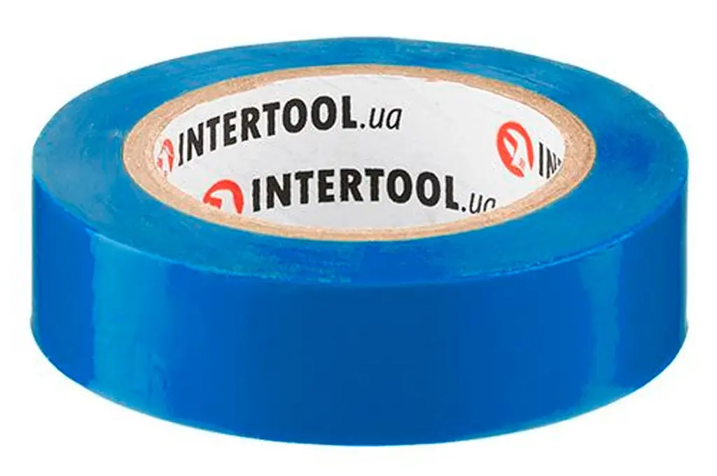 Лента электроизоляционная Intertool изолента 10 м синяя в упаковке 10 шт. - фото 2