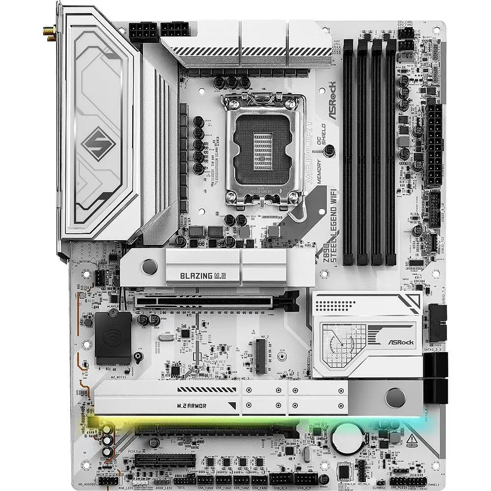 Материнська плата AsRock Z890 STEEL LEGEND WIFI (Z890 STEEL LEGEND WIFI) (Socket 1851, Intel Z890, ATX) - фото 2