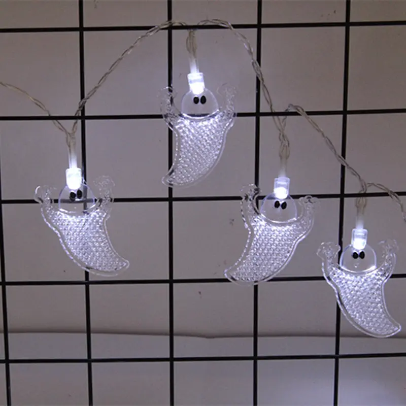 Гирлянда на Хэллоуин Привидения 10 led 150 см 5 × 3 см прозрачная - фото 4