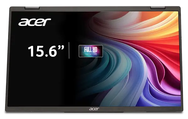 Монiтор 15.6" Acer Dual Portable PD163QTbmiuux (UM.ZP3EE.011) Black - фото 2