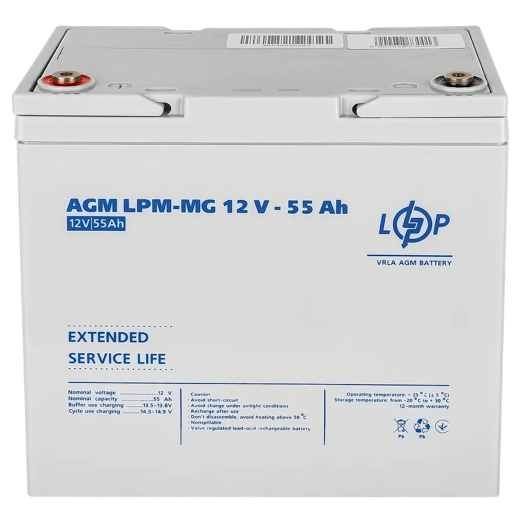 Акумулятор мультигелевий LPM-MG 12V - 55 Ah - фото 3