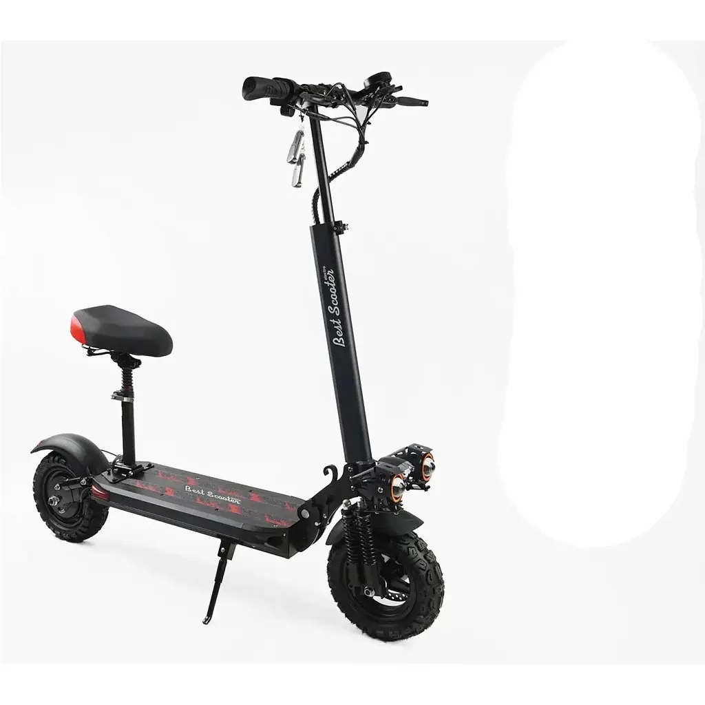 Электросамокат Best Scooter BS-90711 с сиденьем (800W, 48V, 15Ah) Черный + Сетевой фильтр в подарок - фото 9