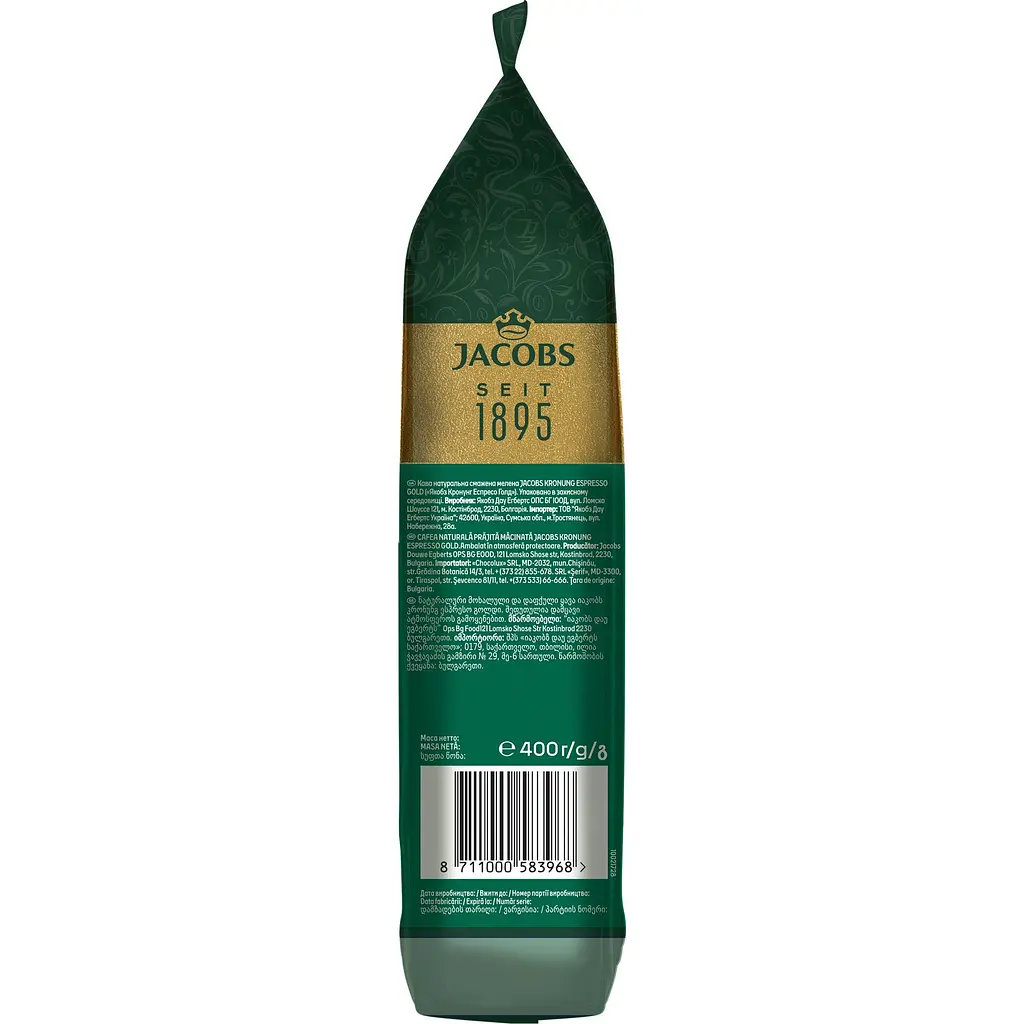 Кофе молотый Jacobs Kronung Espresso Gold 400 г - фото 3