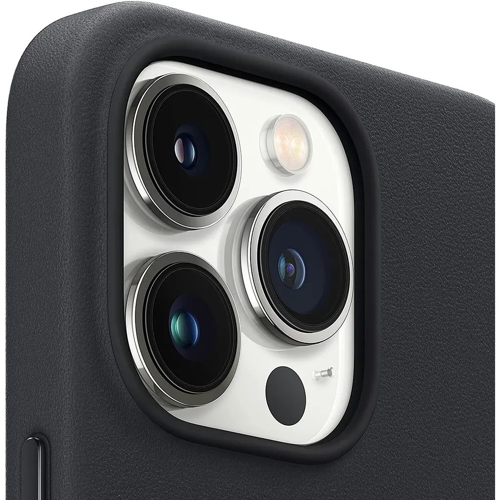 Оригінальний шкіряний чохол Apple Leather Case with MagSafe для iPhone 13 Pro Max (6.7") Midnight Black MM1R3ZM/A - фото 10