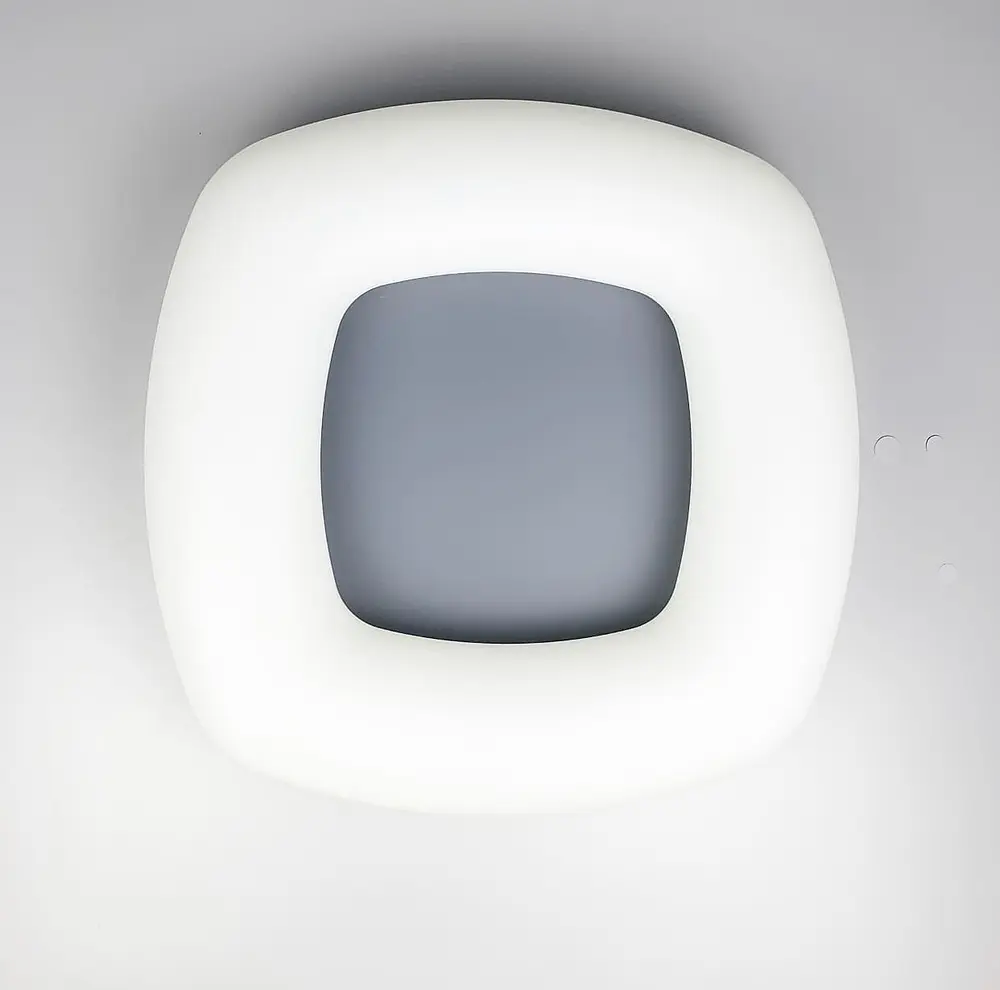 Потолочный LED светильник Schuller с серой основой 47×47 см | Line F | Арт. 6002 002 GR - фото 3