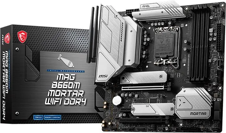 Материнська плата MSI MAG B660M Mortar Wi-Fi DDR4 LGA 1700 (MAG B660M MORTAR WIFI DDR4) Б/В - фото 2