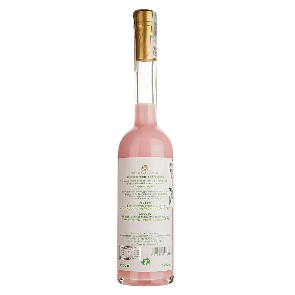 Крем-лікер Terra di Limoni Crema di Fragole e Fragoline 17% 0.5 л - фото 2