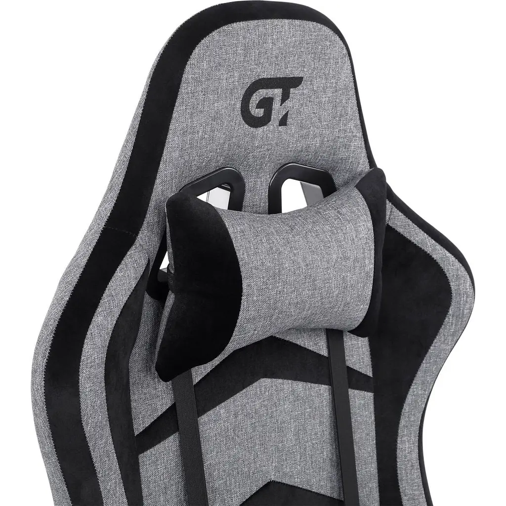 Геймерське крісло GT Racer X-2534-F Fabric Gray/Black Suede [121429] - фото 8