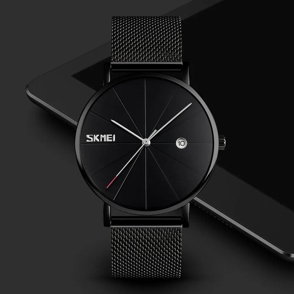 Оригінальний чоловічий годинники Skmei 9183 Tiger Black black - фото 4