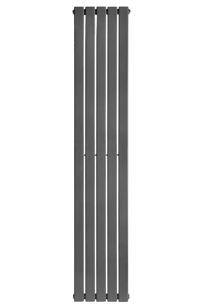 Вертикальний дизайнерський радіатор опалення Arttidesign Livorno 5/1600/340/50 сірий матовий - фото 3