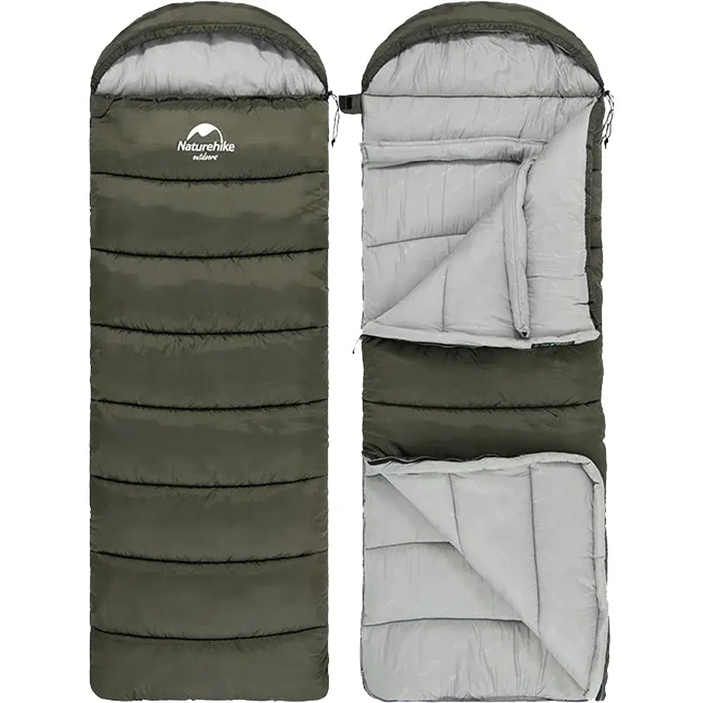 Спальний мішок Naturehike U250S NH20MSD07 R Dark Green - фото 2