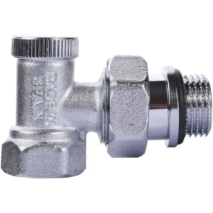 Кран радіаторний кутовий Arco 1/2″ під ключ з ущільнювачем 507605