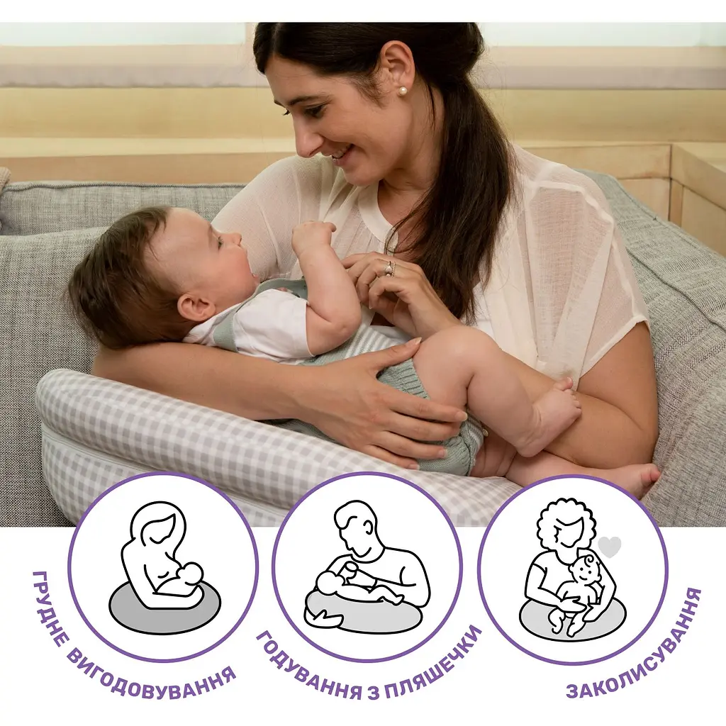 Подушка для годування Boppy Deluxe бірюзово-помаранчева (79912.43) - фото 8