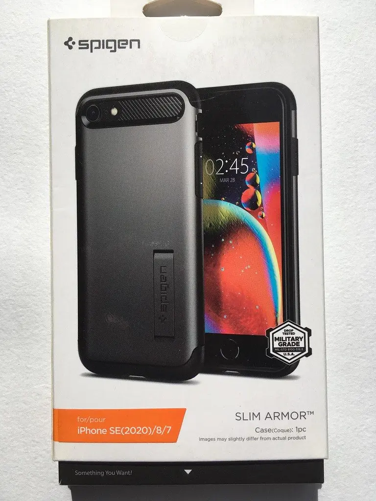 Оригінальний протиударний чохол Spigen Slim Armor для iPhone 7, 8 | SE 2020 | SE 2022 (ACS00887) - фото 2
