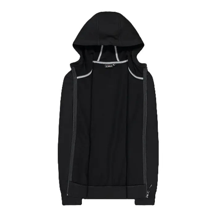 Кофта CMP Men's Stretch Hooded Sweatshirt Black XXL (1097-31D4317-U901 54) - фото 4