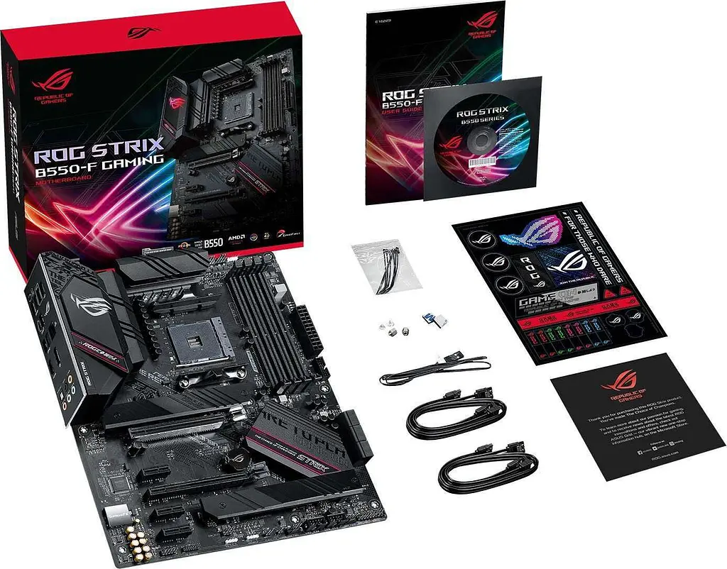 Материнська плата ASUS ROG STRIX B550-F Gaming (ROG STRIX B550-F GAMING) (Socket AM4, AMD B550, ATX) - фото 6