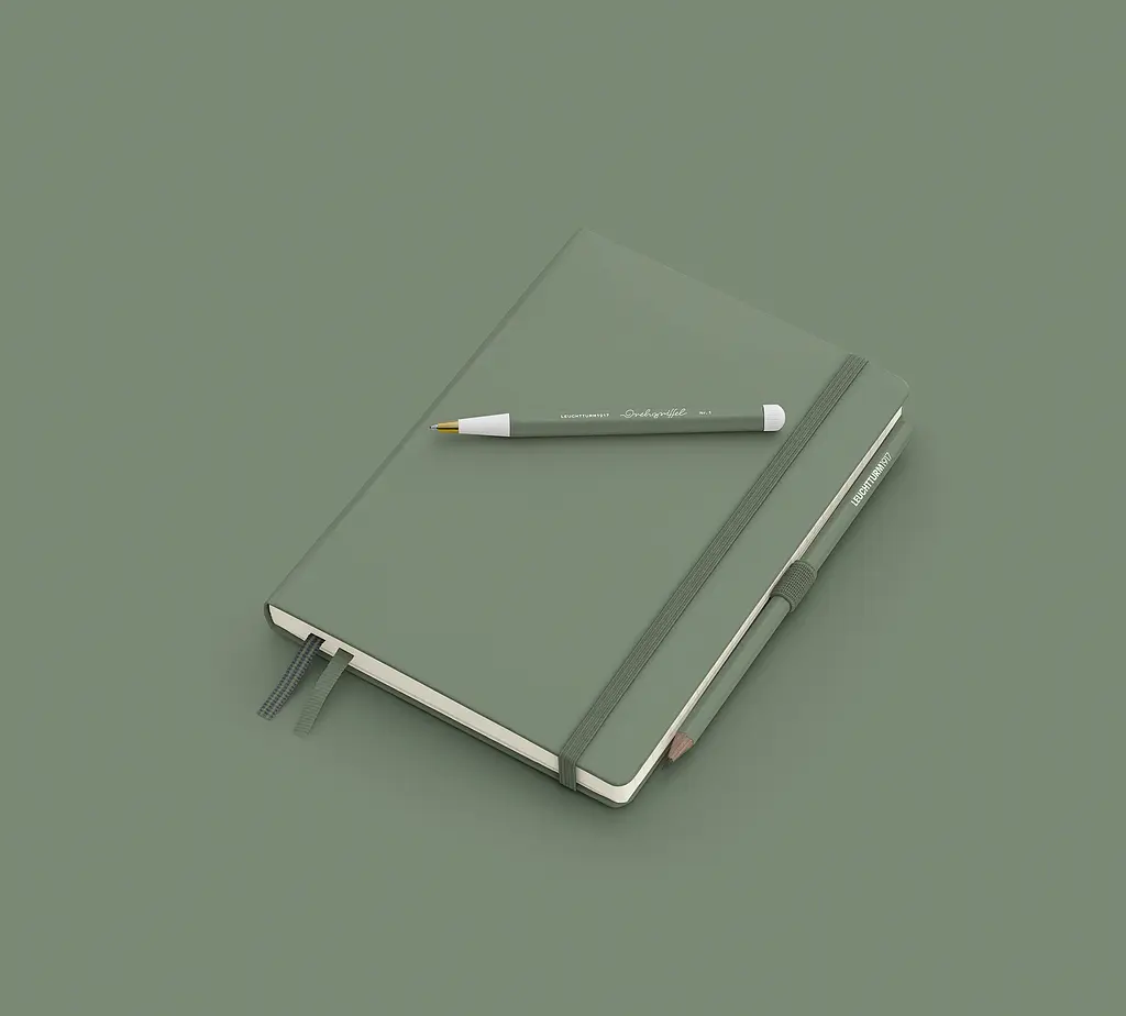 Блокнот Leuchtturm1917, Smooth Colours, Середній, Olive, Крапка (365489) - фото 2