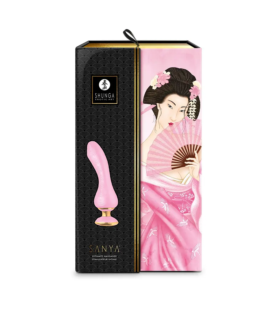 Вібратор для точки G Shunga Sanya Light Pink, гнучкий стовбур - фото 7