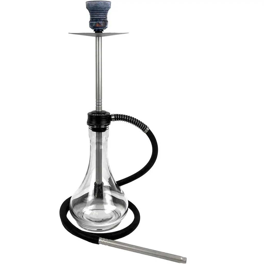 Кальян GORILLA 2.0 Black Drop Clear - фото 2