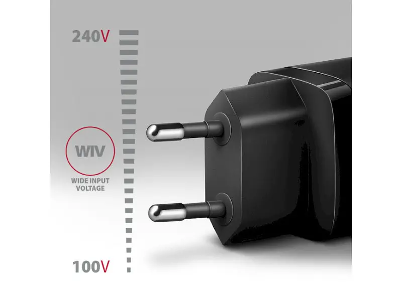 Мережевий зарядний пристрій AXAGON USB-C 20 W Black (ACU-PQ20) - фото 3