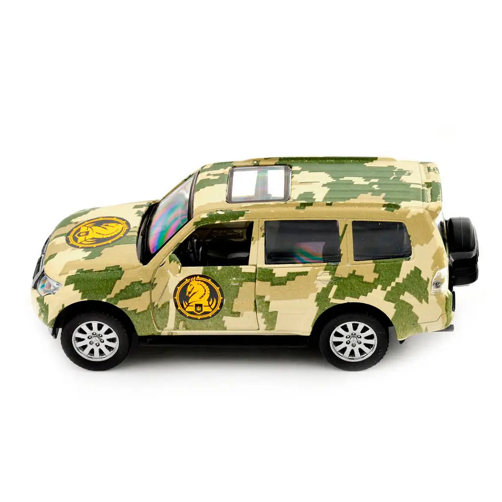 Автомодель TechnoDrive Шеврони Героїв Mitsubishi Pajero 4WD Turbo 47 ОМБр (250361M) - фото 10