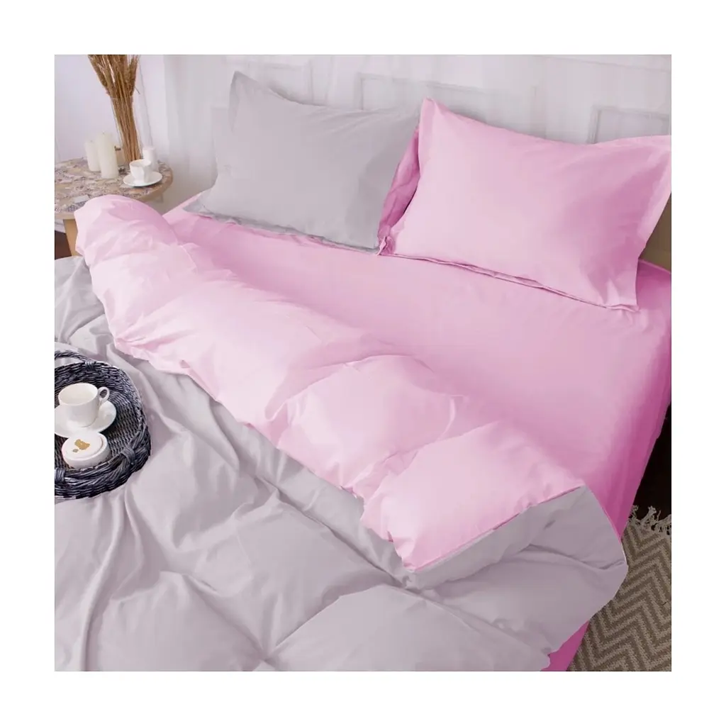 Постільна білизна MirSon Poplin Line 018 + 054 Richelle 175 x 210 (2200006282792) - фото 2