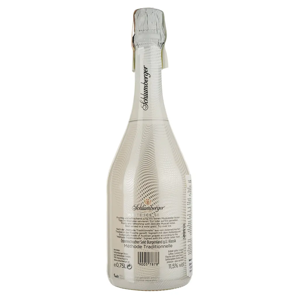 Ігристе вино Schlumberger White secco, біле, сухе, 11,5%, 0,75 л - фото 2