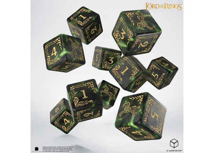 Набір кубиків The Lord of the Rings: Rohan 10xD6 Dice Set (LOTR/190166/ROH/B) - фото 2