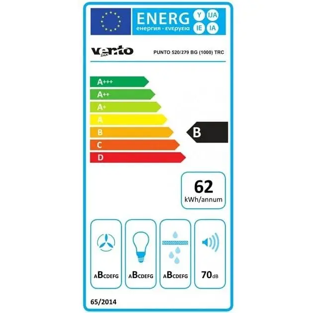 Вытяжка встроенная Ventolux Punto 520/279 BG (1000) TRC - фото 6