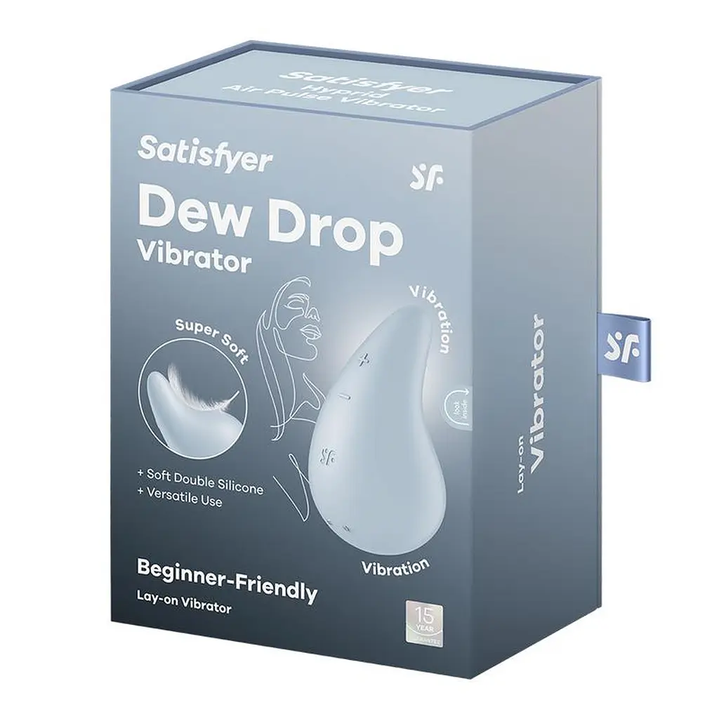 Вибратор для клитора Satisfyer Dew Drop голубой - фото 7