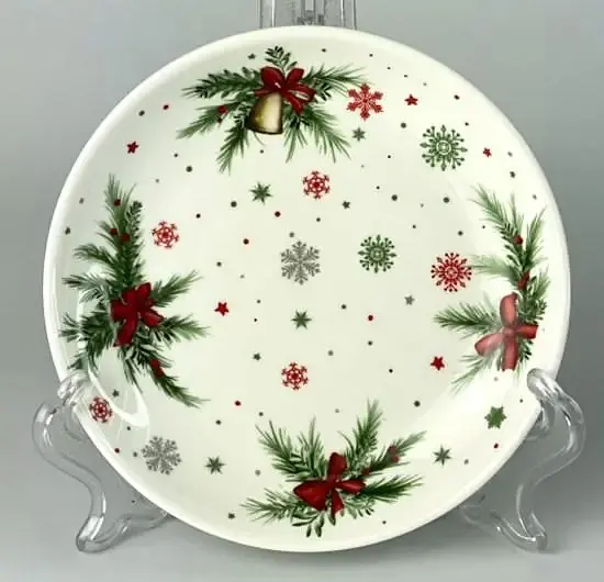 Тарілка 15,3x2,3 см "Різдвяні дзвоники"