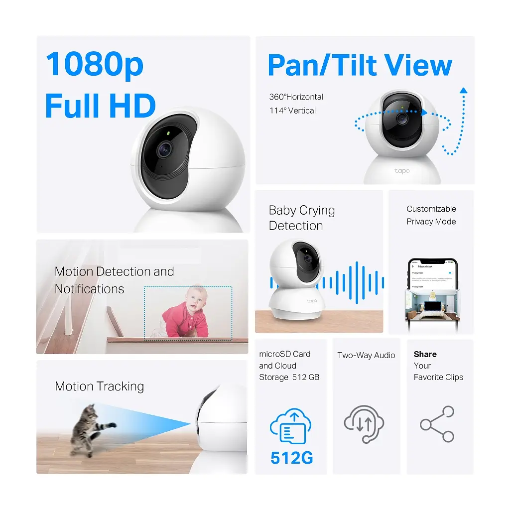 Камера відеоспостереження TP-Link TAPO-C200C - фото 6