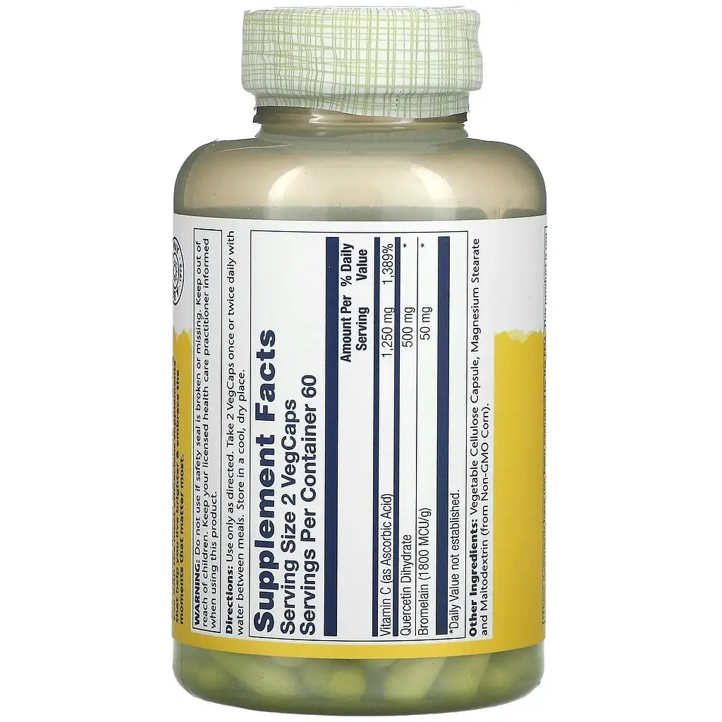 Комплекс от аллергии Solaray QBC Plex 120 капсулы - фото 2