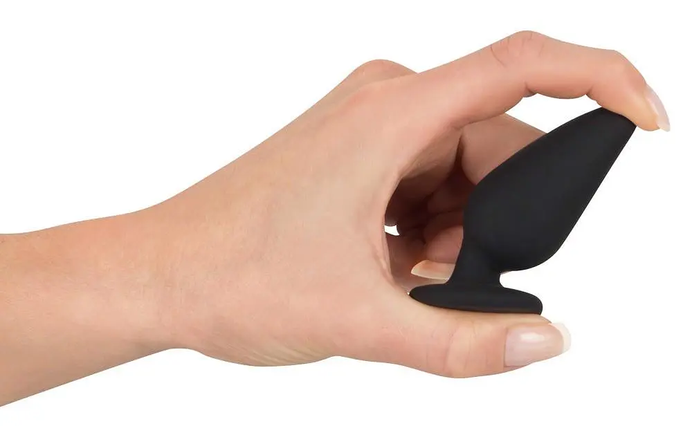 Анальна пробка Orion Black Velvets Heavy Plug Small 7.8 см (чорний) - фото 4