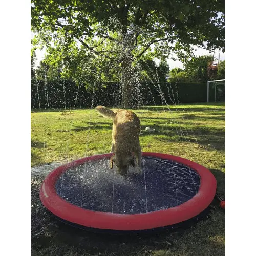 Басейн для собак Nobby Splash Pool L з фонтанчиками червоний Ø 150 см 62243 - фото 2