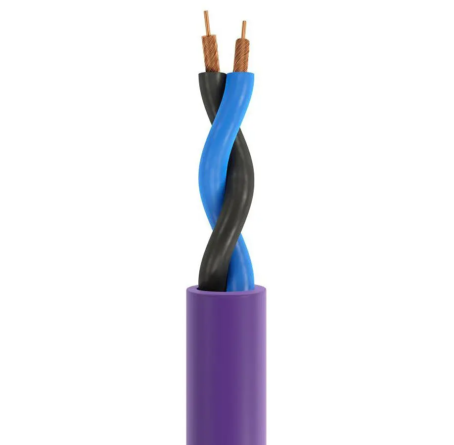 Акустичний кабель 2x2,5mm2 Banana plugs Melodika MDSC-1530 Purple Speaker cable 3m - фото 2