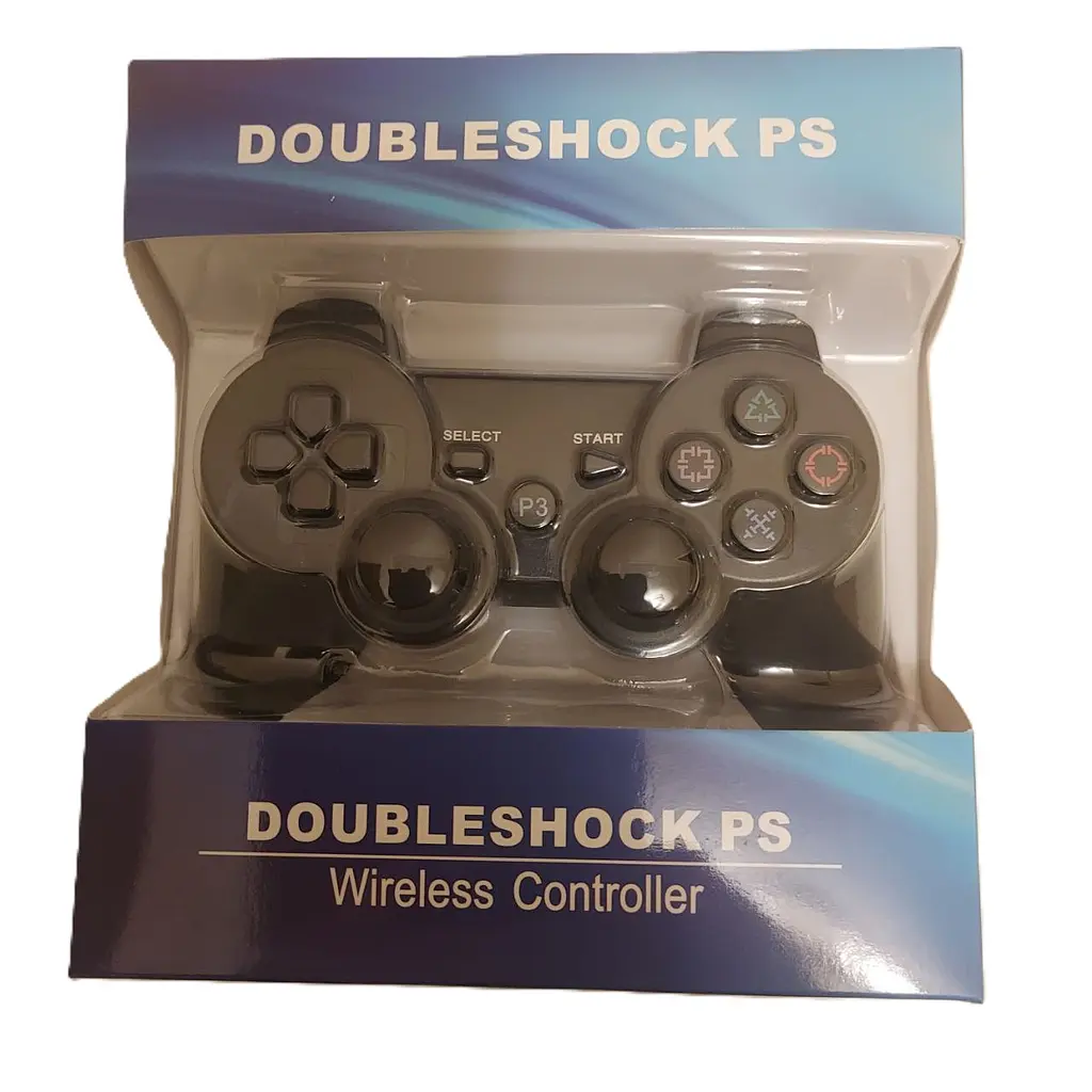 Геймпад бездротовий DoubleShock Bluetooth для PS3, ПК та Smart TV з вібрацією, чорний - фото 7