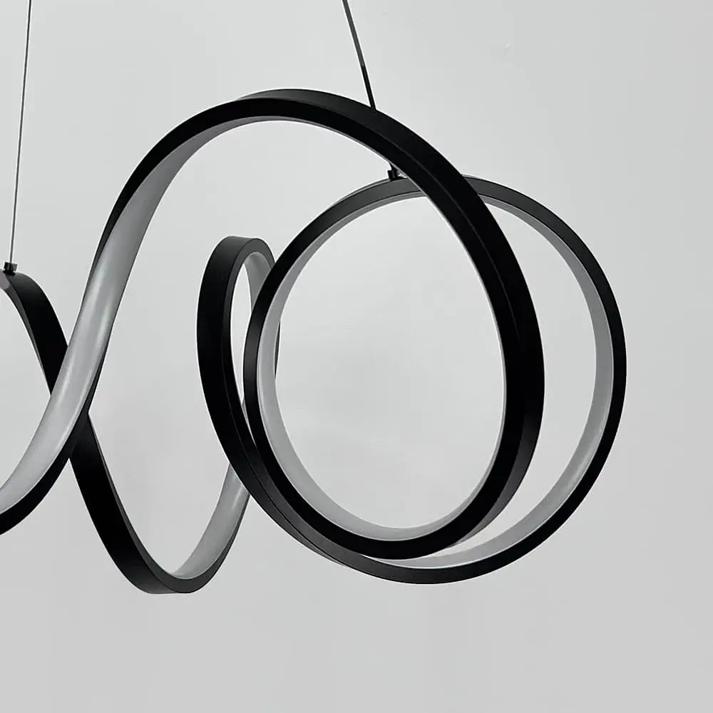 Роскошная черная люстра MARCELA Ø 70 см | Line F | Ст. MJ74-700 BK - фото 7