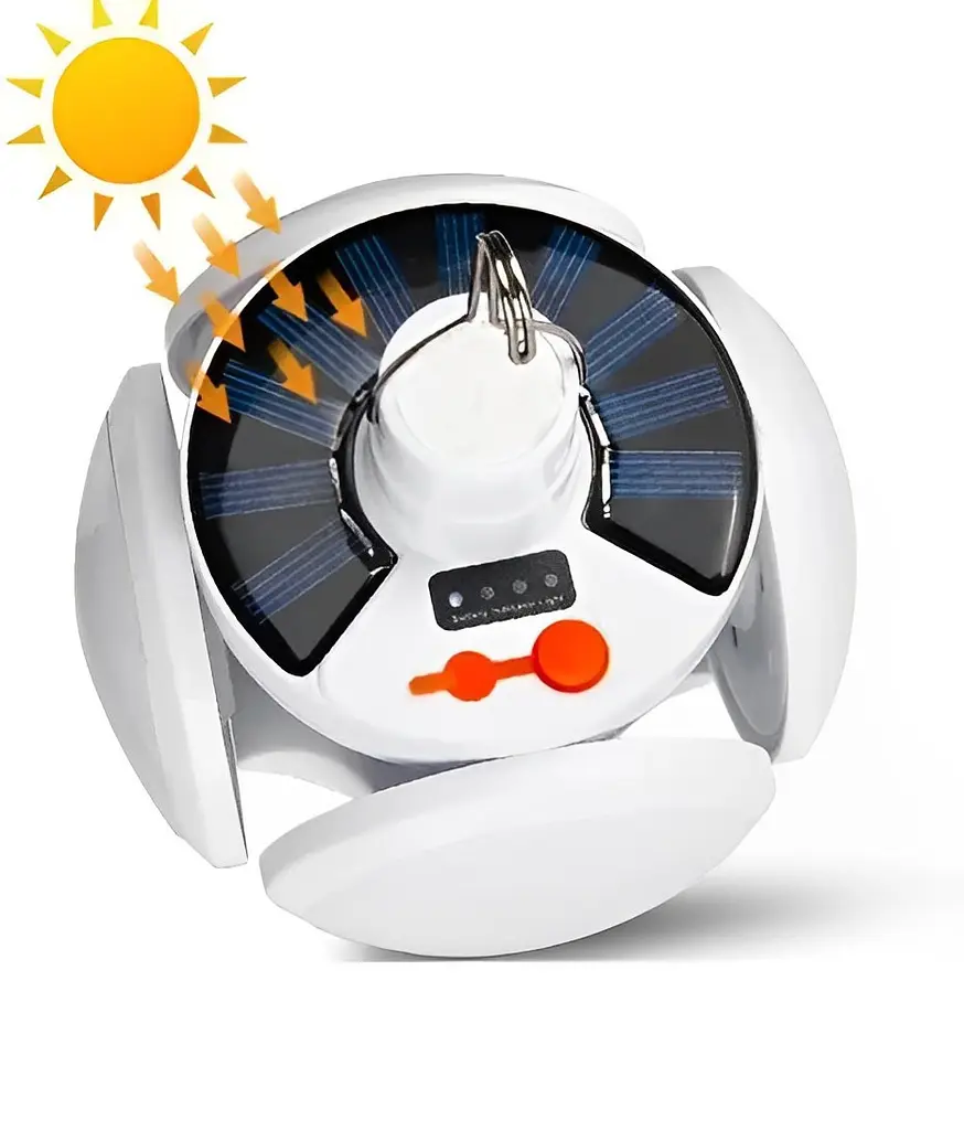 Кемпинговая лампа подвесная на солнечной батарее аккумуляторный фонарь Solar Emergency Charging Lamp 2029 - фото 3