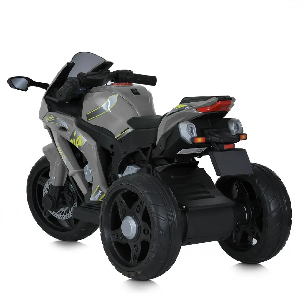 Дитячий мотоцикл Bambi M 5806EL-11, 3 колеса, музика та світло, сірий - фото 7