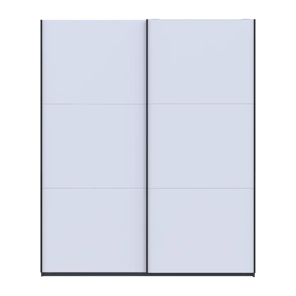 Шафа купе Doros G-Caiser Графіт/Білий 2 ДСП / 3 частини 200х60х240 (42005228) - фото 4