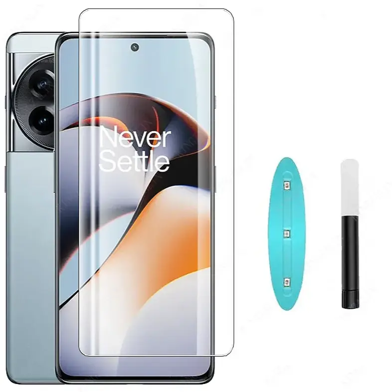 Защитное стекло DK для OnePlus Ace 2 Pro UV Curved 015456 clear 2 шт. - фото 4