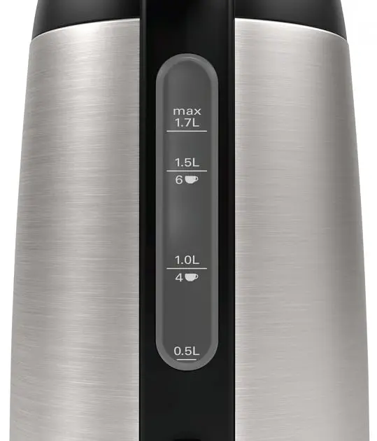 Електрочайник Bosch TWK3P420 1.7 л нержавіюча сталь/чорний - фото 2