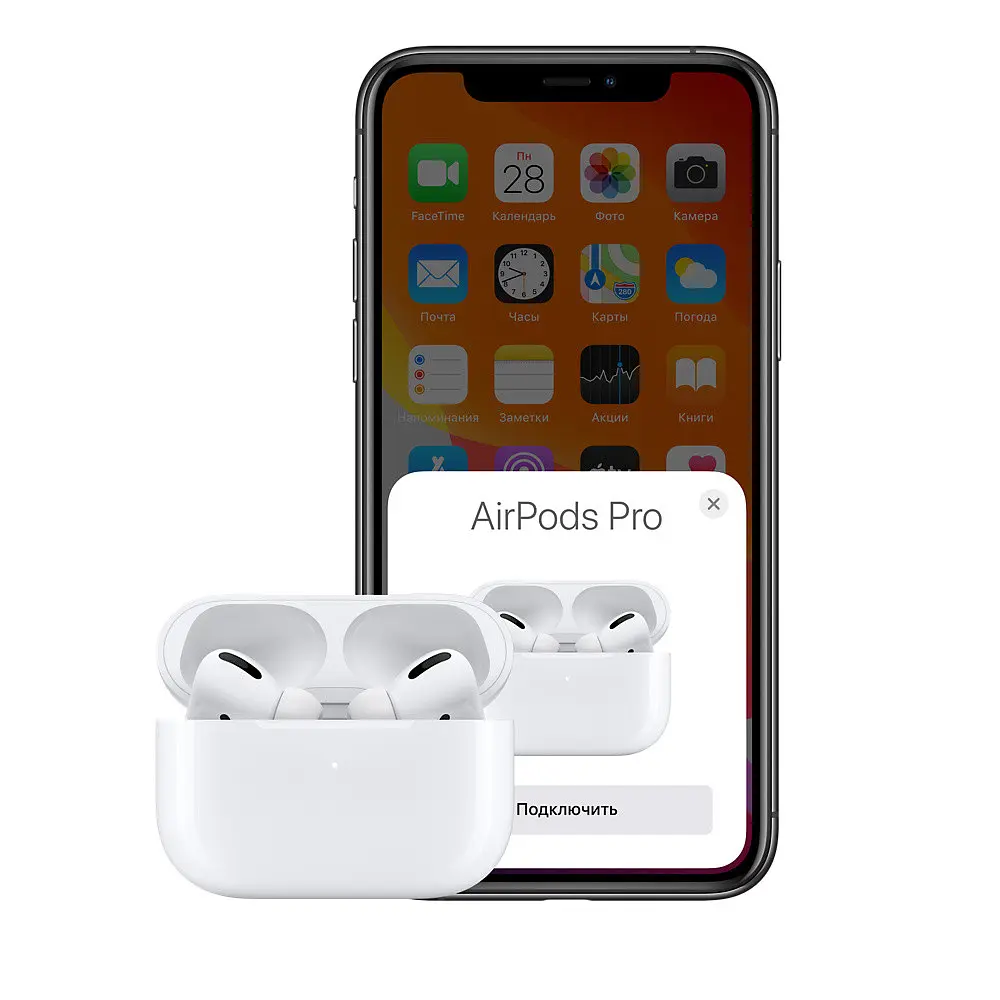 Навушники OEM AirPods Pro with wireless charging case 1:1 ORIGINAL чип Airoha - фото 5