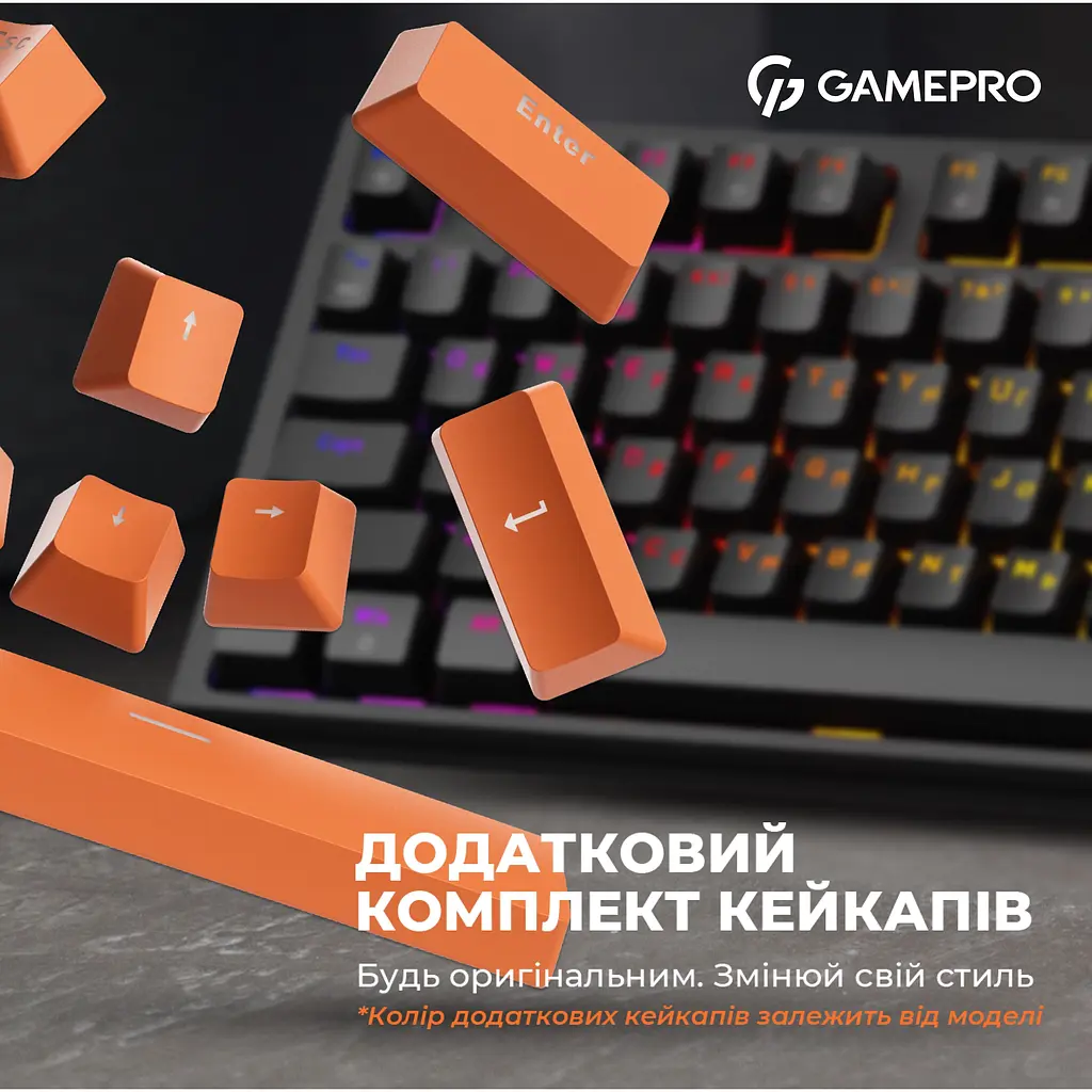 Клавіатура GamePro Red з Hot-Swap RGB Black дротова механічна (MK180B) - фото 10