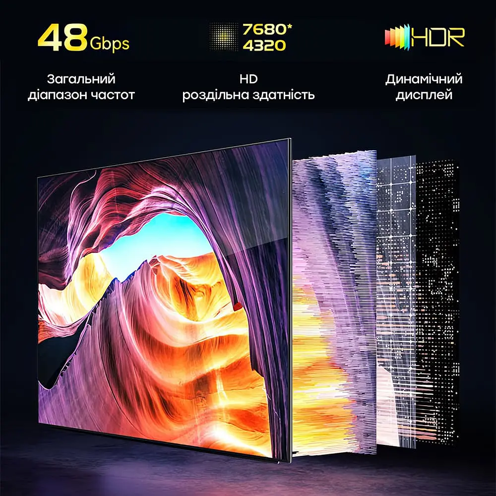 Кабель оптичний HDMI 2.1 100m Dtech DT-HOF8100 (74-00140) - фото 10
