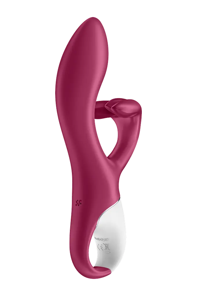 Вібратор-кролик Satisfyer Embrace me, 21.6х4.6 см бордо - фото 5
