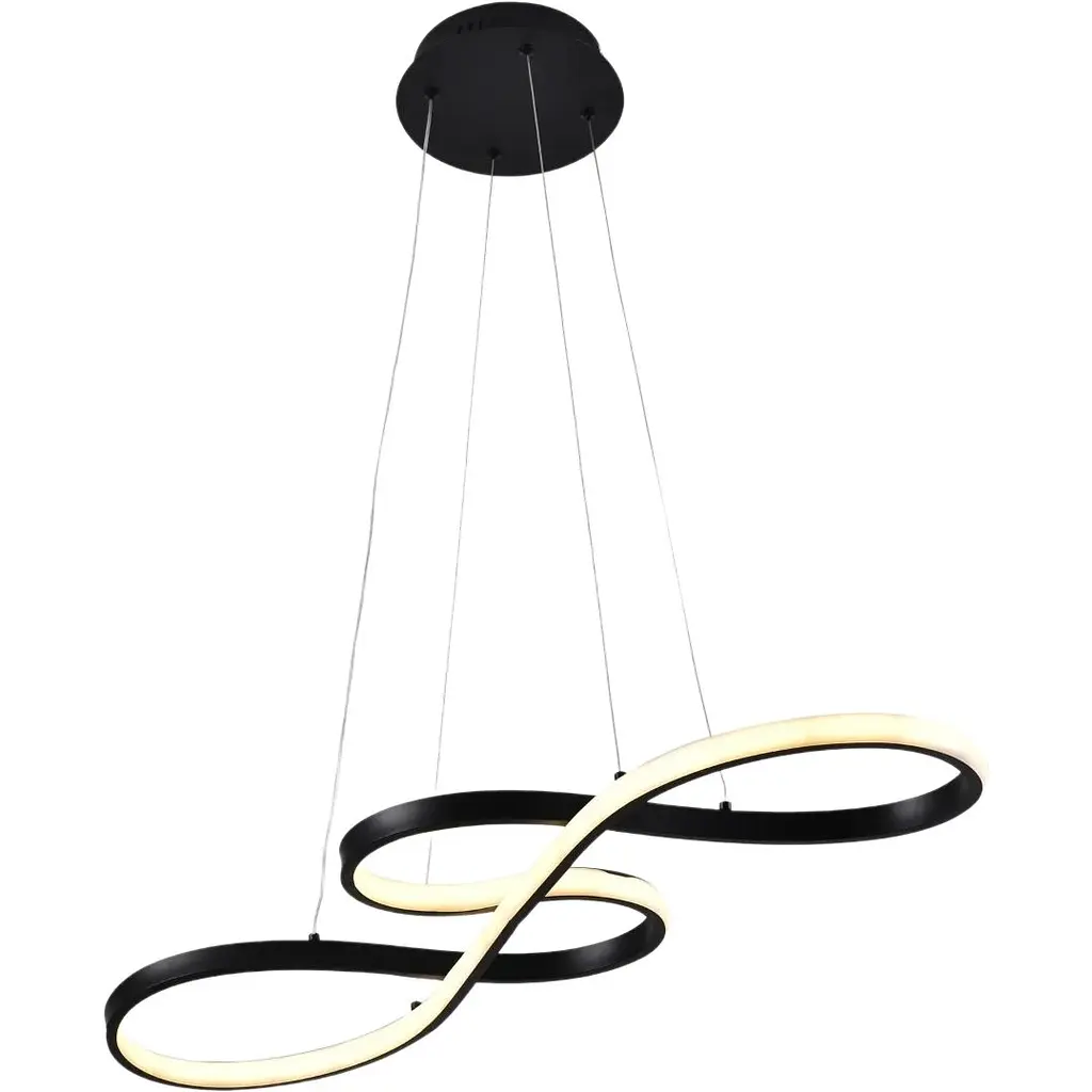 Потолочный светильник Miorro LED Amare с пультом ДУ и APP 64W 700х200мм черный (51-313-010) - фото 3