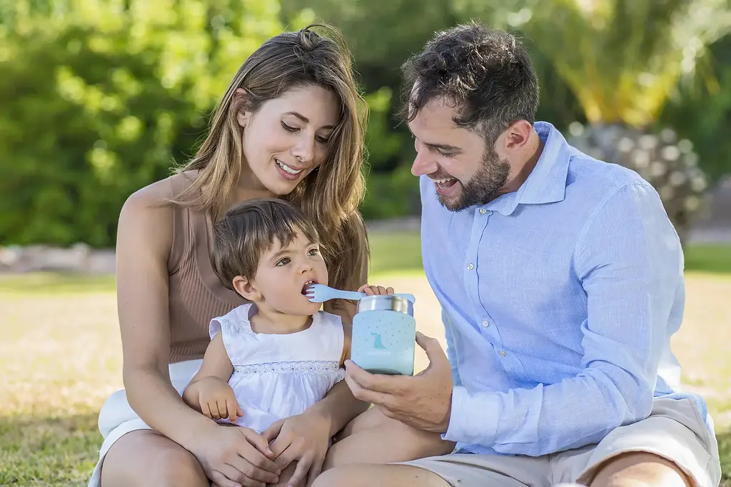 Термос для їжі Miniland Silky Food Mini, 280 мл, блакитний (89244) - фото 4