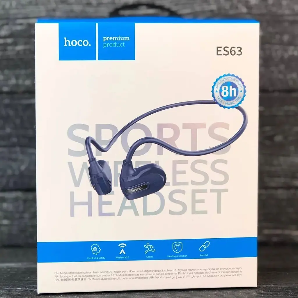 Наушники беспроводные Hoco ES63 Graceful Air conduction Bluetooth спорт гарнитура - фото 3